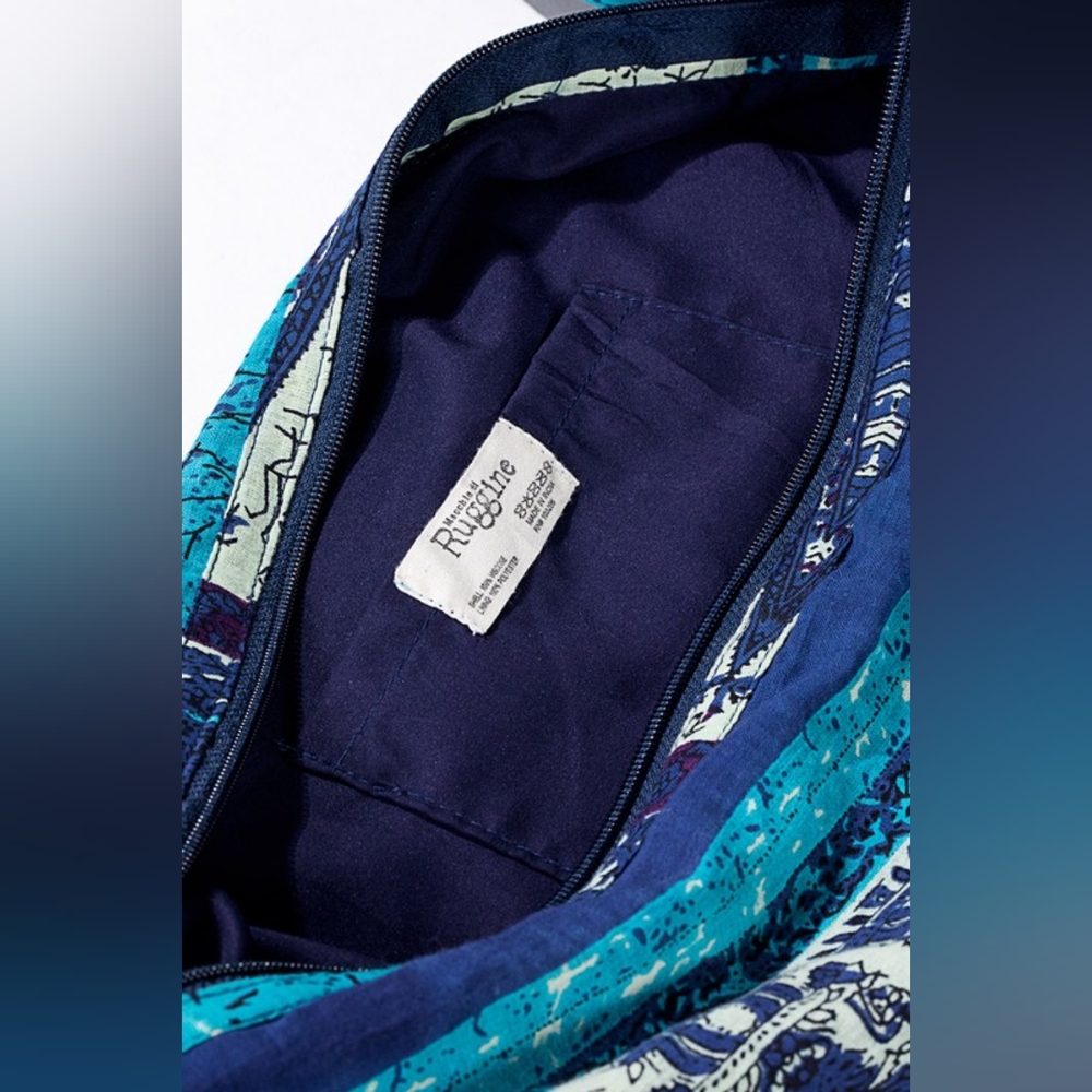 Boho Chic Beach Yoga Hobo Shoulder Bag - 100% Cotton - Bohemian Ethnic Inspired - Picture 8 of 8